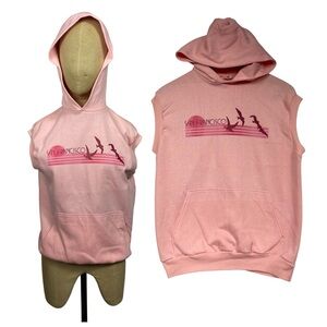 VTG Belton San Francisco Hoodie Pink Retro Coastal Surf Beach MD Tourist USA